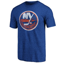 NHL New York Islanders Greatest Dad Tri-Blend T-Shirt - Royal