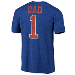 NHL New York Islanders Greatest Dad Tri-Blend T-Shirt - Royal