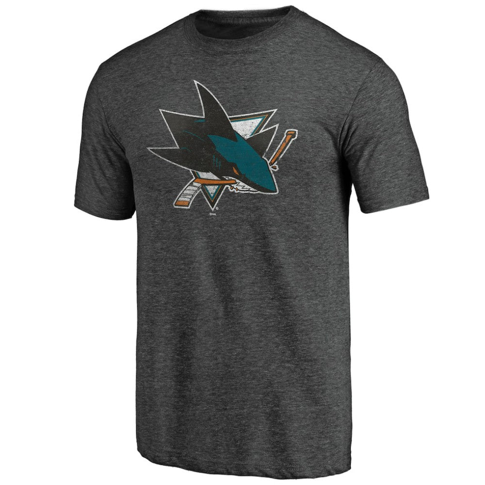 NHL San Jose Sharks Greatest Dad Tri-Blend T-Shirt - Charcoal