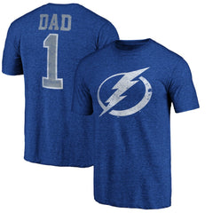 NHL Tampa Bay Lightning Greatest Dad Tri-Blend T-Shirt - Blue