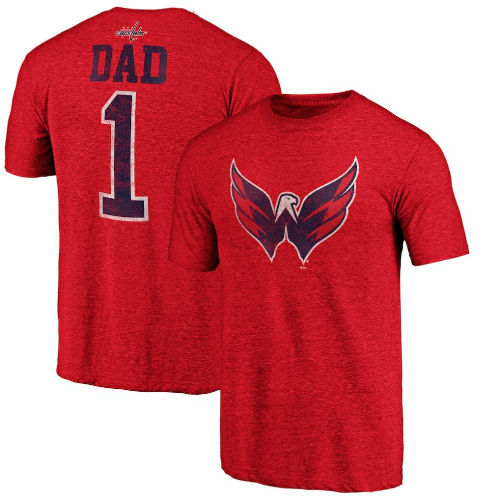NHL Washington Capitals Greatest Dad Tri-Blend T-Shirt - Red