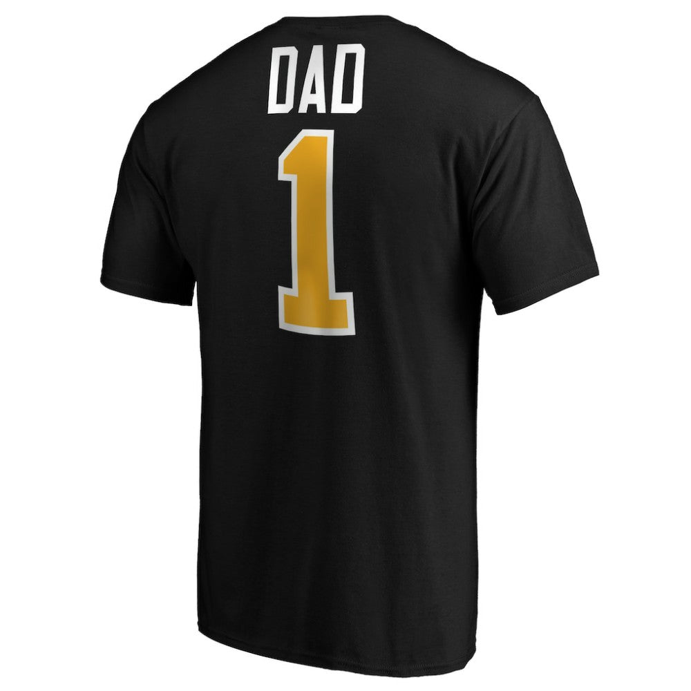NHL Boston Bruins #1 Dad Logo T-Shirt - Black