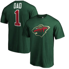 NHL Minnesota Wild #1 Dad T-Shirt - Green