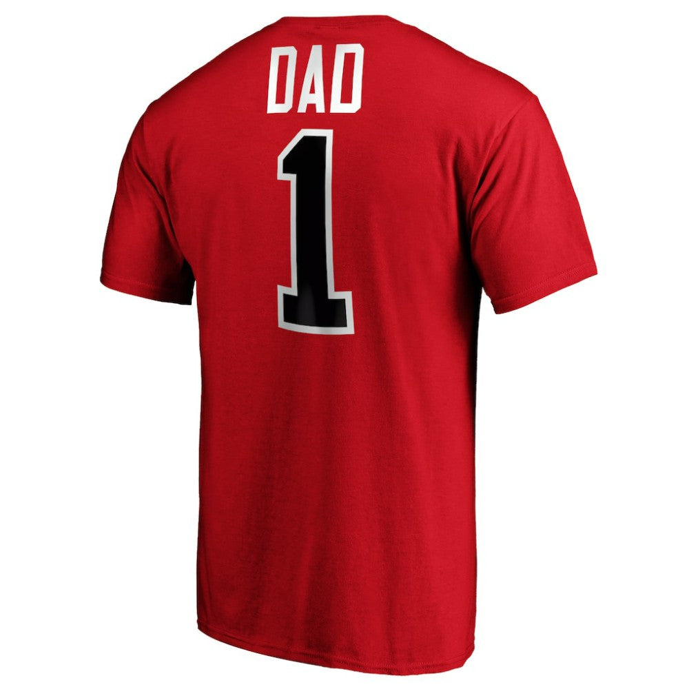 NHL New Jersey Devils #1 Dad T-Shirt - Red