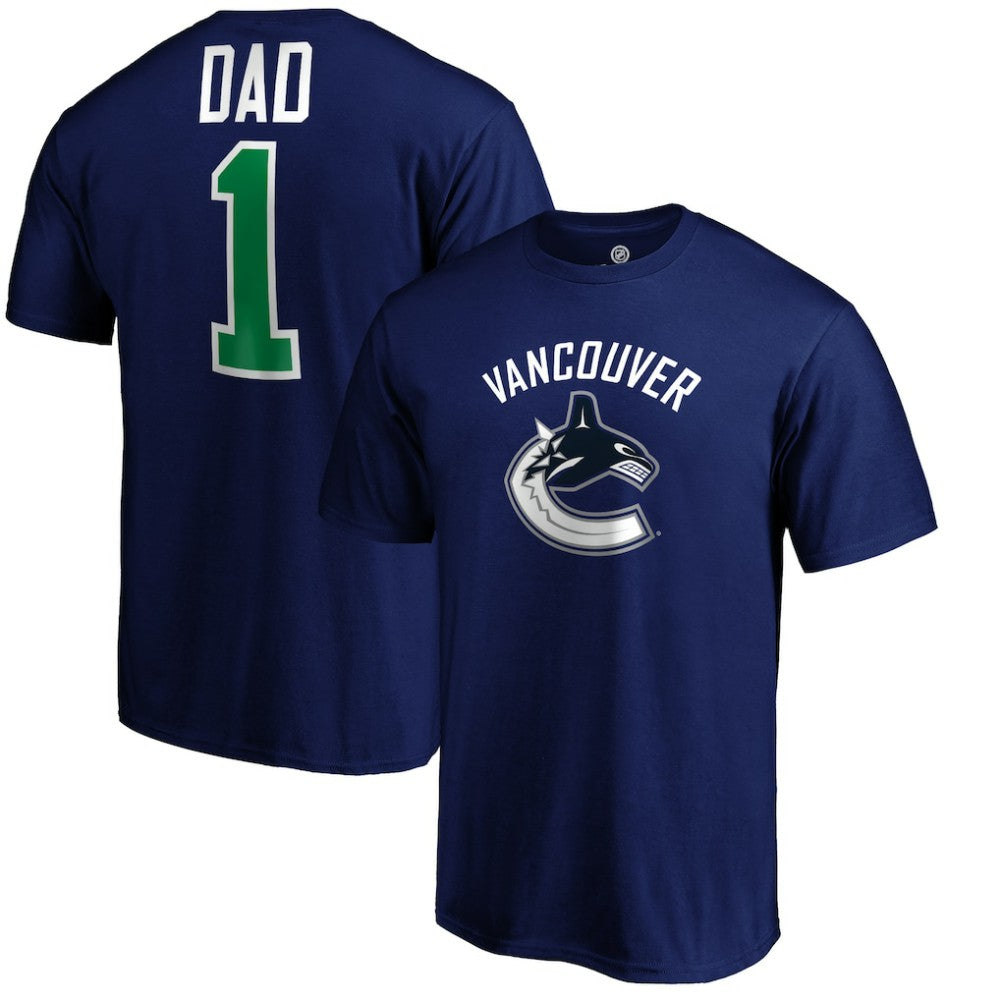 NHL Vancouver Canucks #1 Dad T-Shirt - Blue