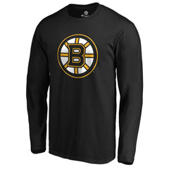 NHL Boston Bruins #1 Dad Long Sleeve T-Shirt - Black