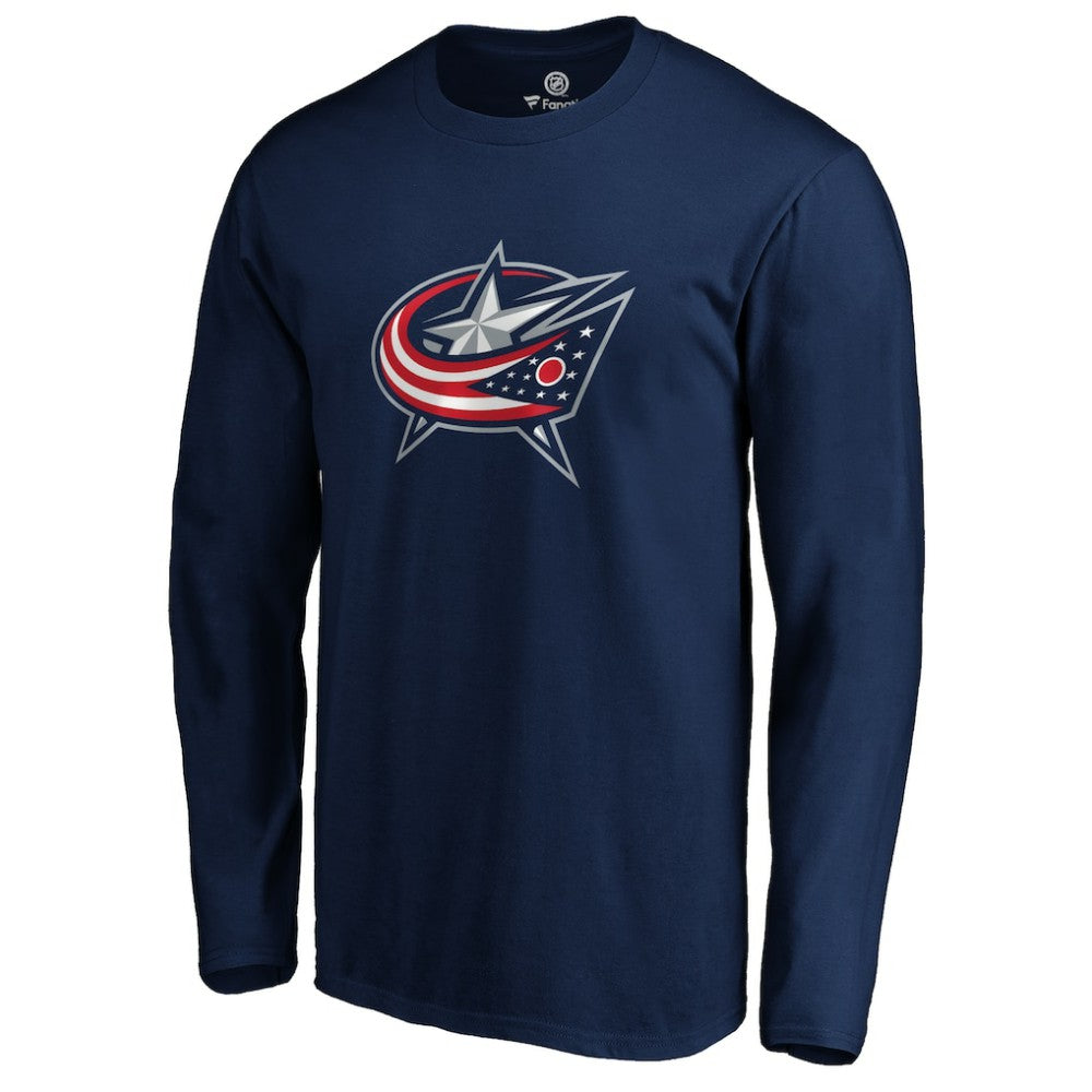 NHL Columbus Blue Jackets #1 Dad Long Sleeve T-Shirt - Navy