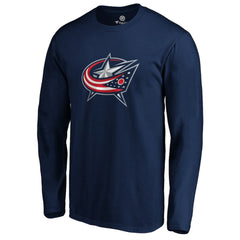 NHL Columbus Blue Jackets #1 Dad Long Sleeve T-Shirt - Navy