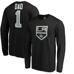 NHL Los Angeles Kings #1 Dad Long Sleeve T-Shirt - Black