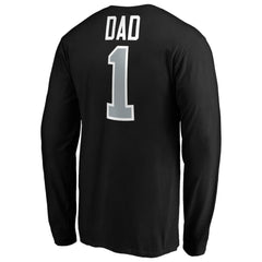 NHL Los Angeles Kings #1 Dad Long Sleeve T-Shirt - Black