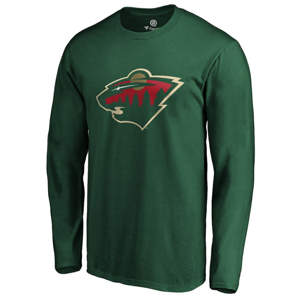 NHL Minnesota Wild #1 Dad Long Sleeve T-Shirt - Green