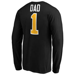 NHL Pittsburgh Penguins #1 Dad Long Sleeve T-Shirt - Black