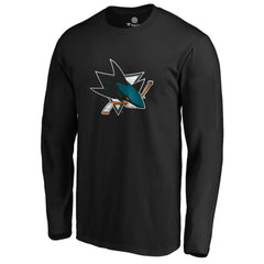 NHL San Jose Sharks #1 Dad Long Sleeve T-Shirt - Black