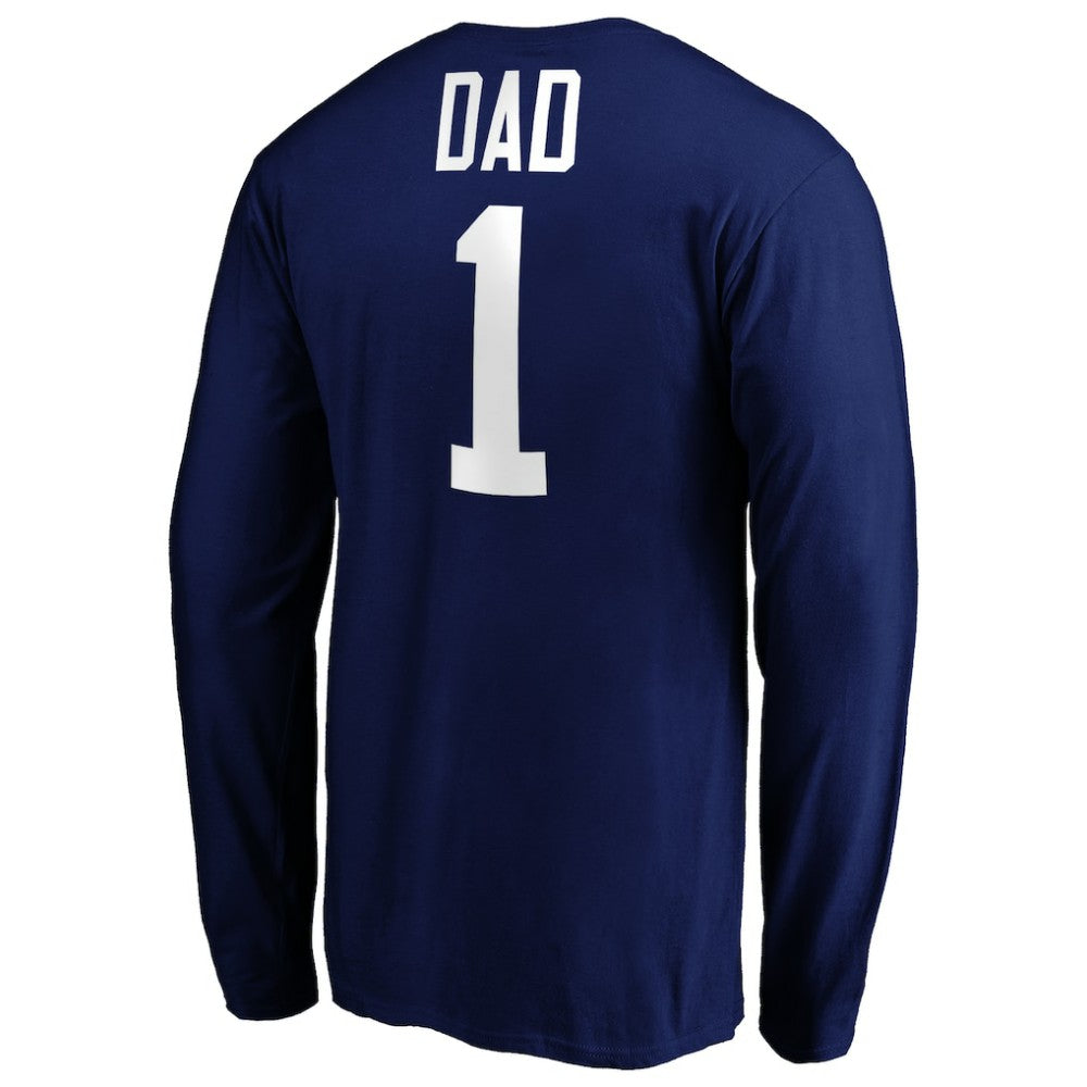 NHL Tampa Bay Lightning #1 Dad Long Sleeve T-Shirt - Blue