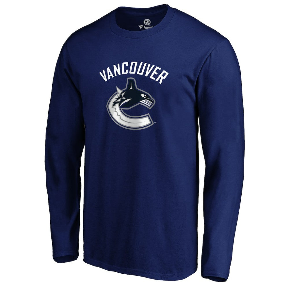 NHL Vancouver Canucks #1 Dad Long Sleeve T-Shirt - Blue
