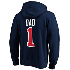 NHL Columbus Blue Jackets #1 Dad Pullover Hoodie - Navy