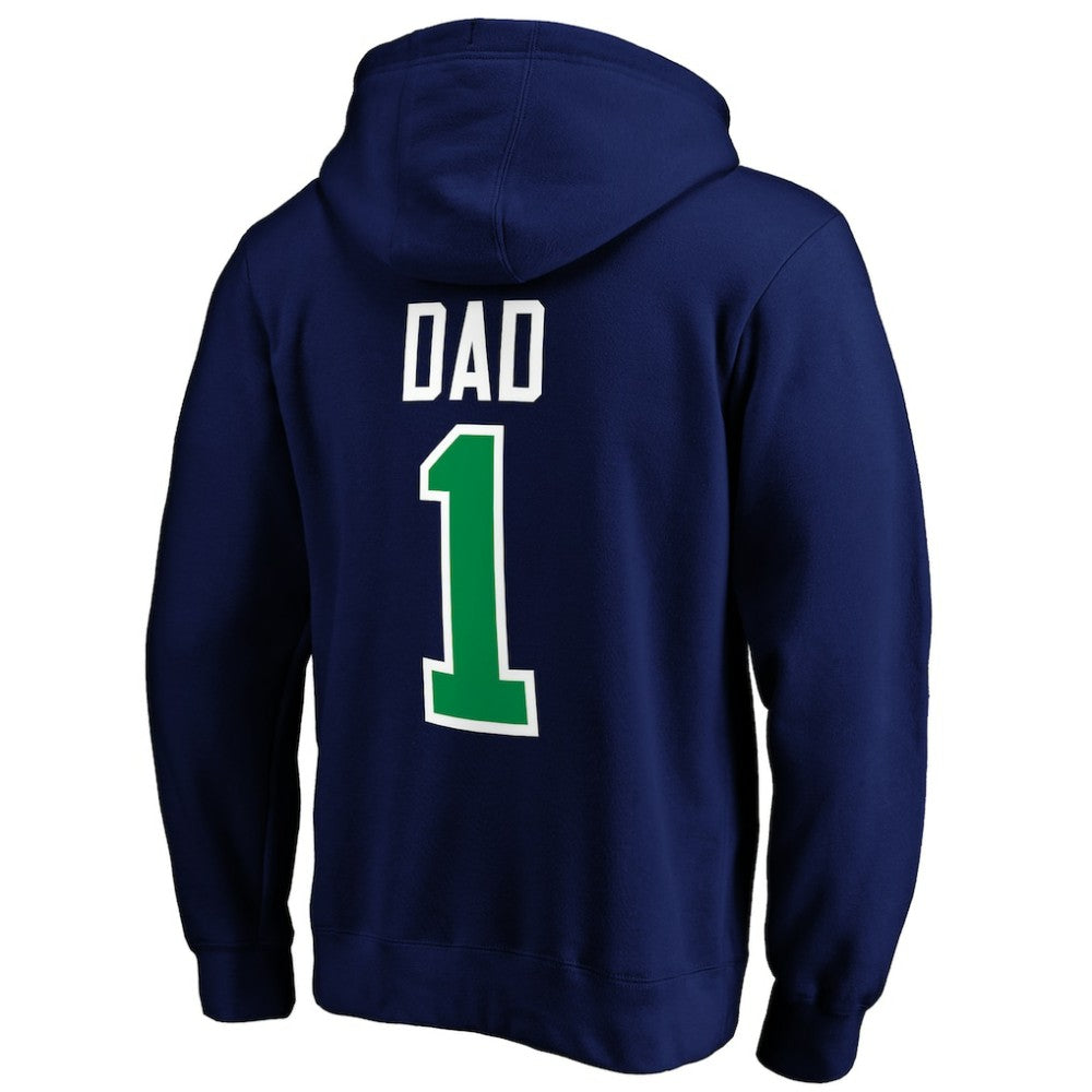 NHL Vancouver Canucks #1 Dad Pullover Hoodie - Blue