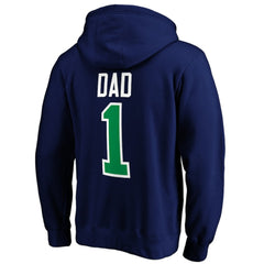 NHL Vancouver Canucks #1 Dad Pullover Hoodie - Blue