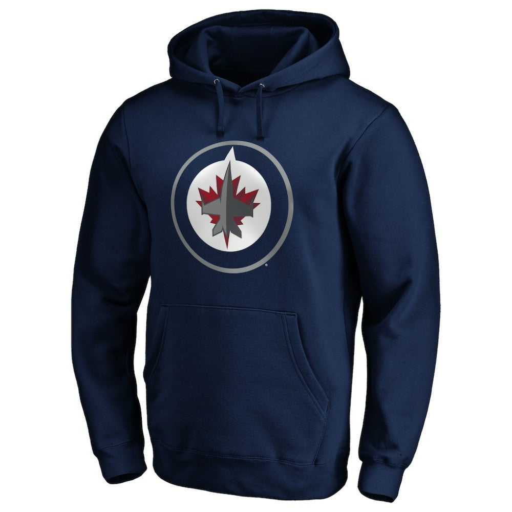 NHL Winnipeg Jets #1 Dad Pullover Hoodie - Navy