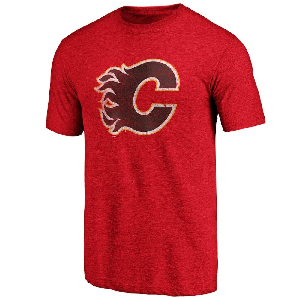 NHL Calgary Flames Greatest Dad Tri-Blend T-Shirt - Red