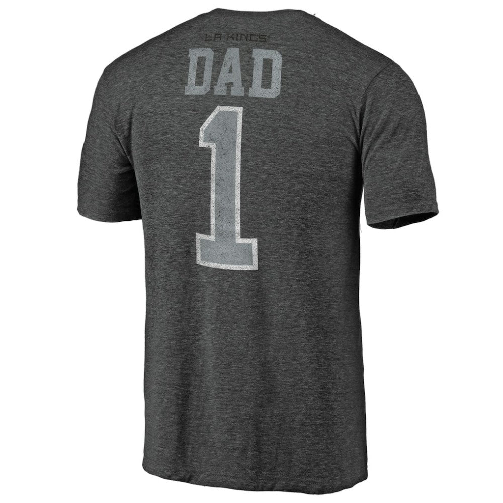 NHL Los Angeles Kings Greatest Dad Tri-Blend T-Shirt - Charcoal