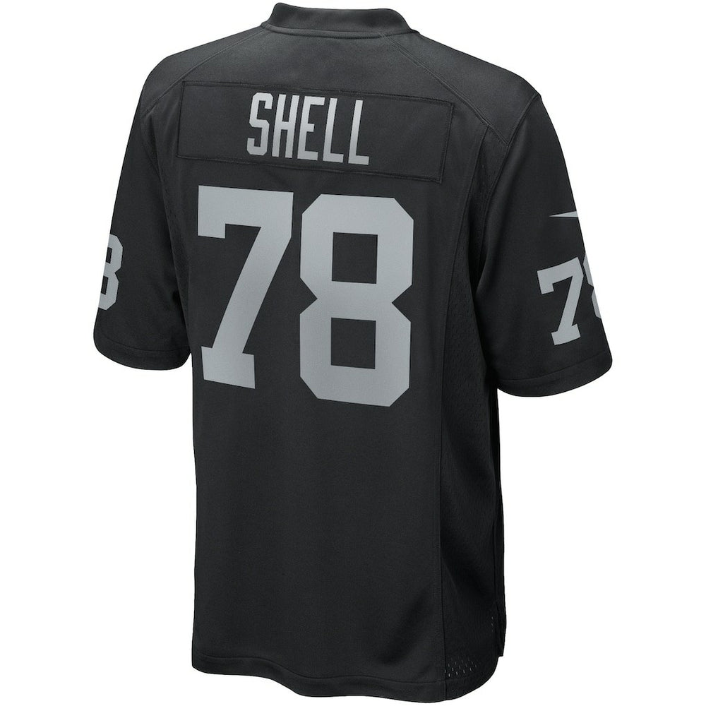 Art Shell Las Vegas Raiders Game Retired Player Jersey Black
