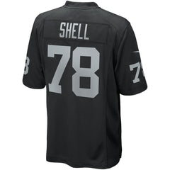 Art Shell Las Vegas Raiders Game Retired Player Jersey Black