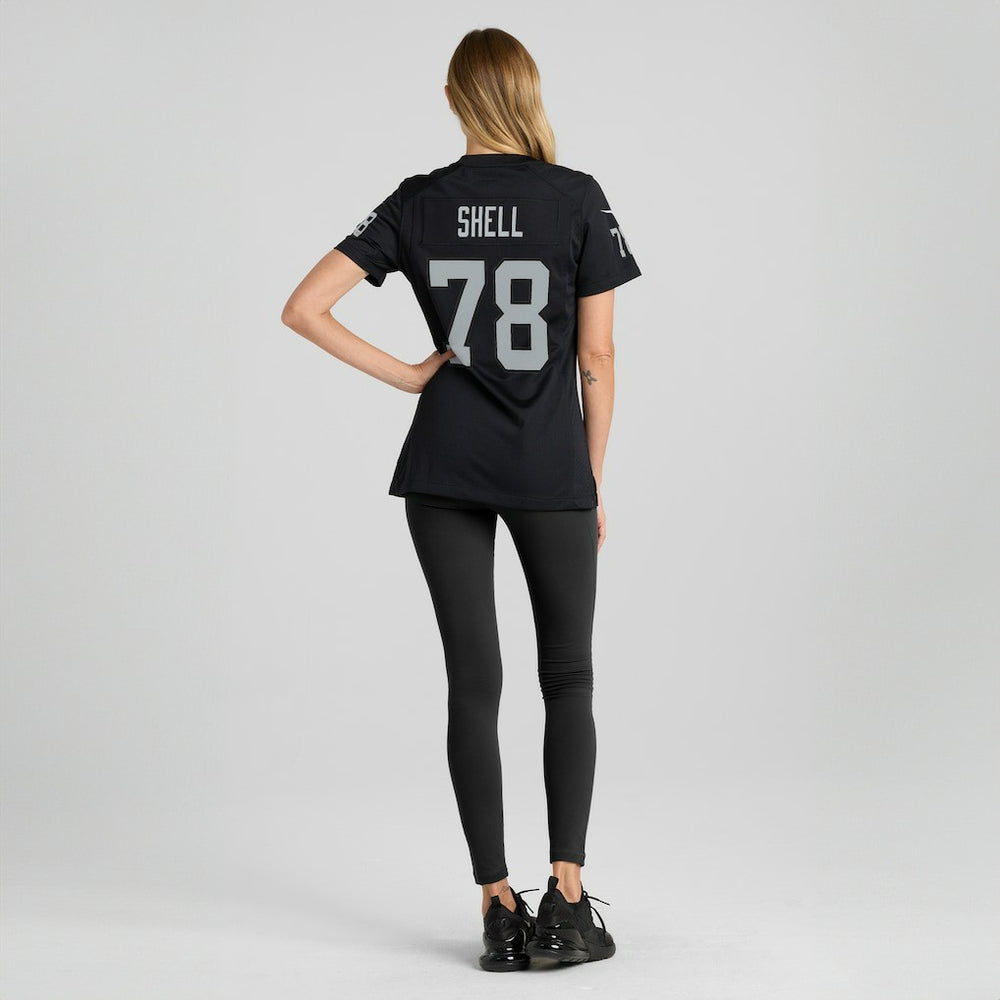 Art Shell Las Vegas Raiders Women's Game Retired Player Jersey Black