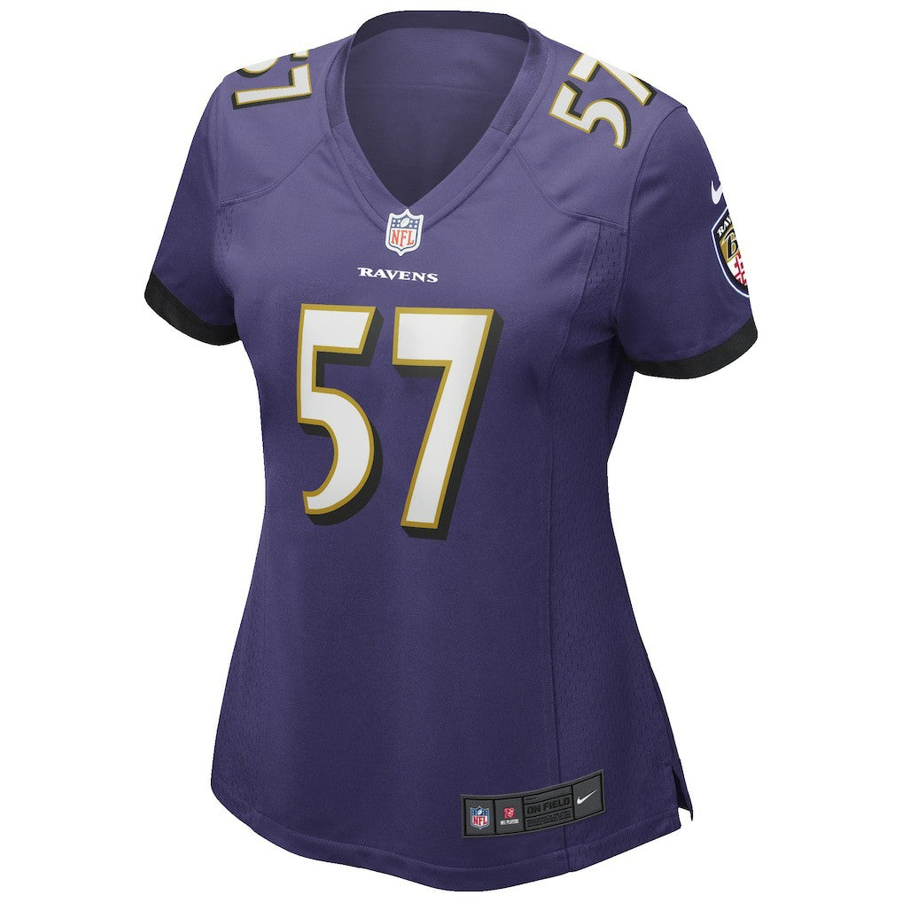 Bart Scott Baltimore Ravens Women's Game Retired Player Jersey Purple