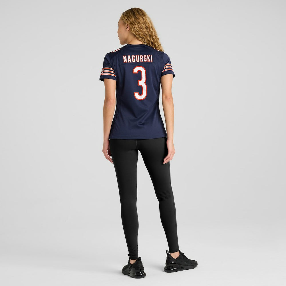 Bronko Nagurski Chicago Bears Women's Game Retired Player Jersey Navy