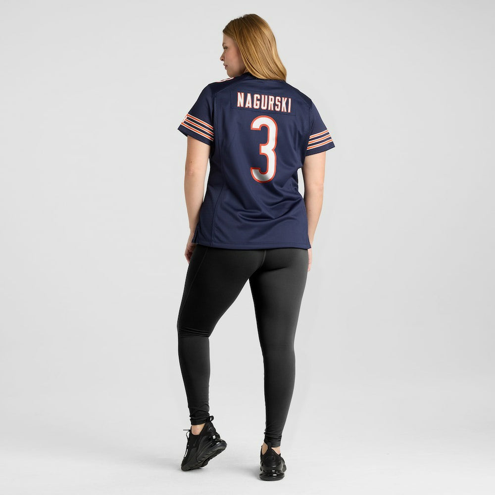 Bronko Nagurski Chicago Bears Women's Game Retired Player Jersey Navy