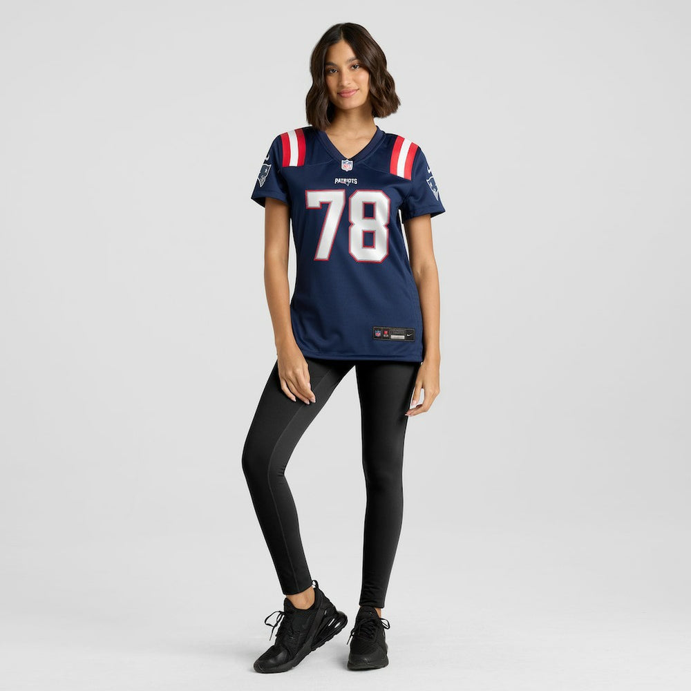 NFL Bruce Armstrong New England Patriots Women's Game Retired Player Jersey - Navy