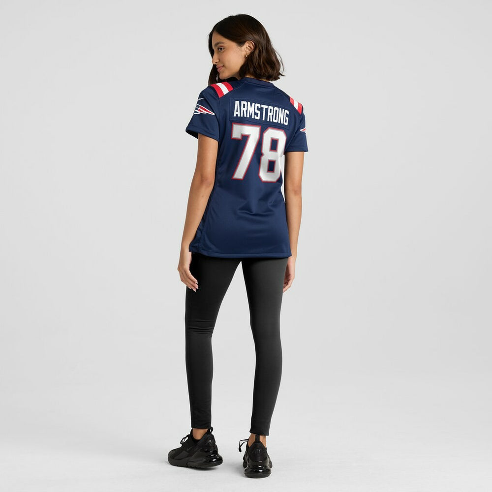 NFL Bruce Armstrong New England Patriots Women's Game Retired Player Jersey - Navy