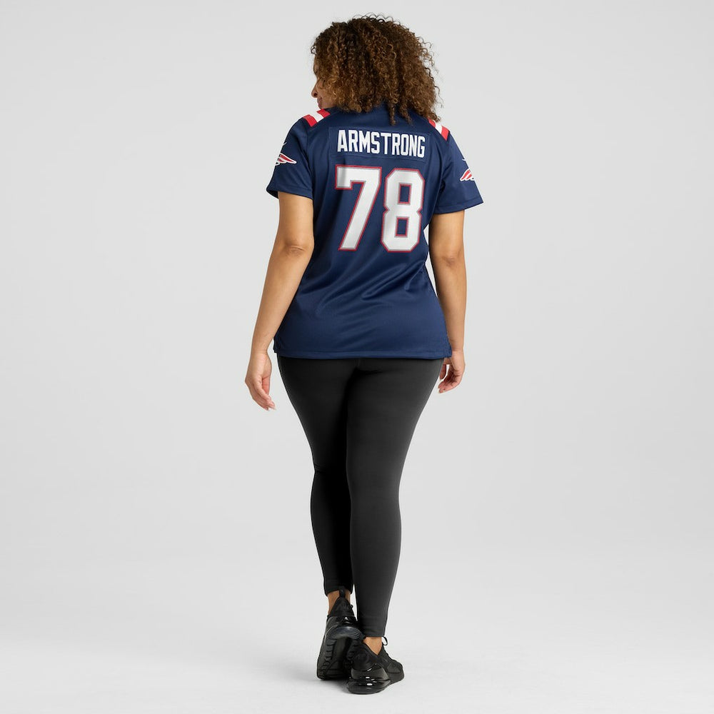 NFL Bruce Armstrong New England Patriots Women's Game Retired Player Jersey - Navy