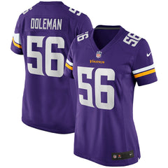 NFL Chris Doleman Minnesota Vikings Women's Game Retired Player Jersey - Purple
