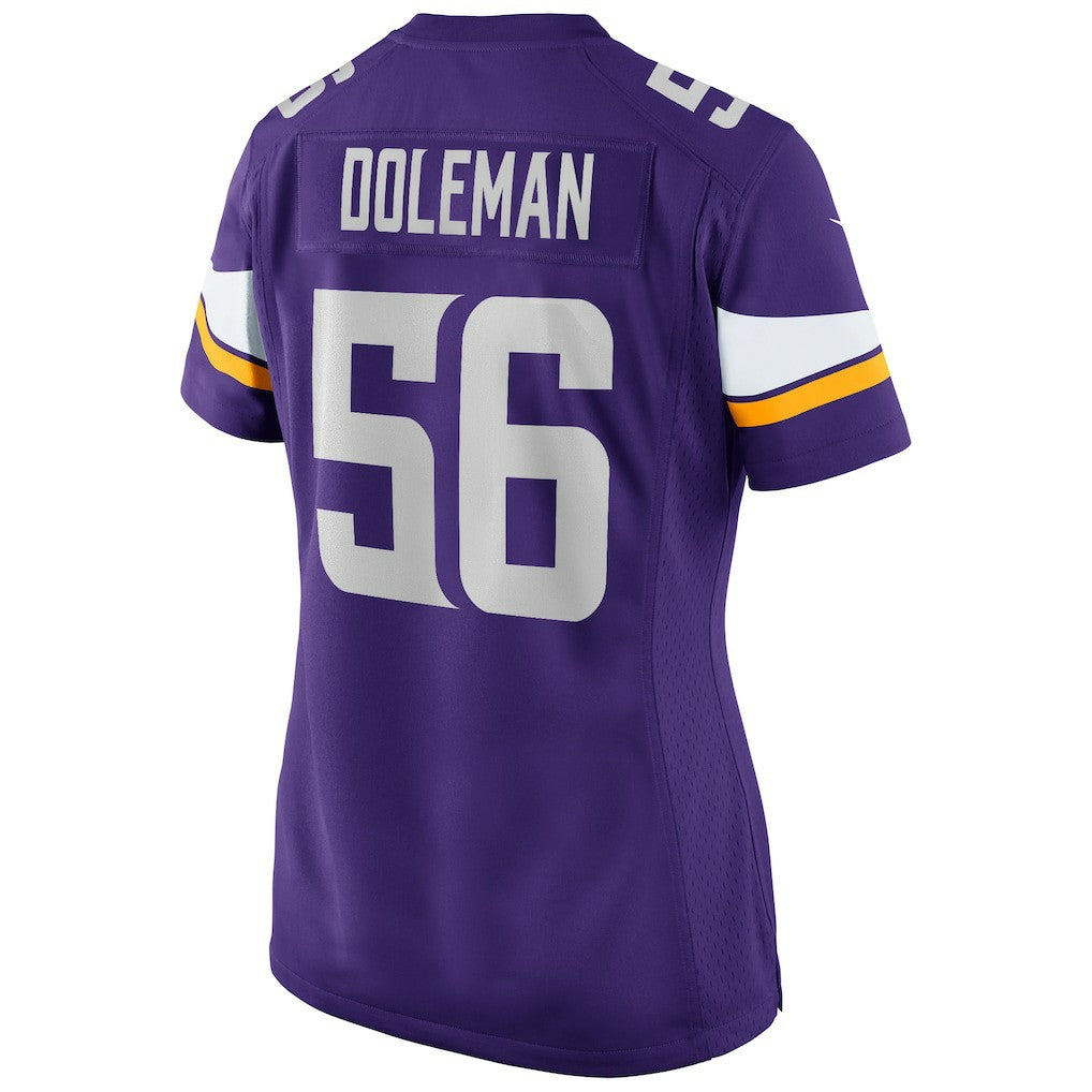 NFL Chris Doleman Minnesota Vikings Women's Game Retired Player Jersey - Purple