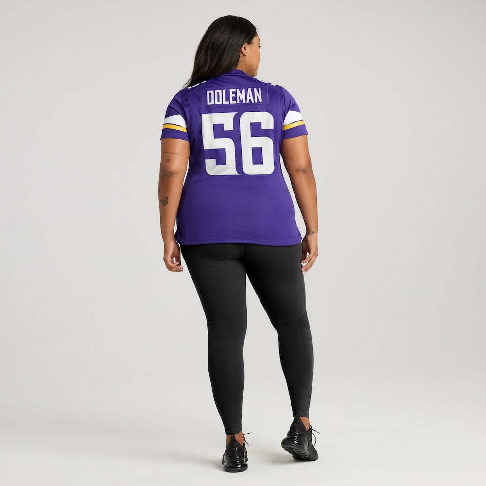 NFL Chris Doleman Minnesota Vikings Women's Game Retired Player Jersey - Purple