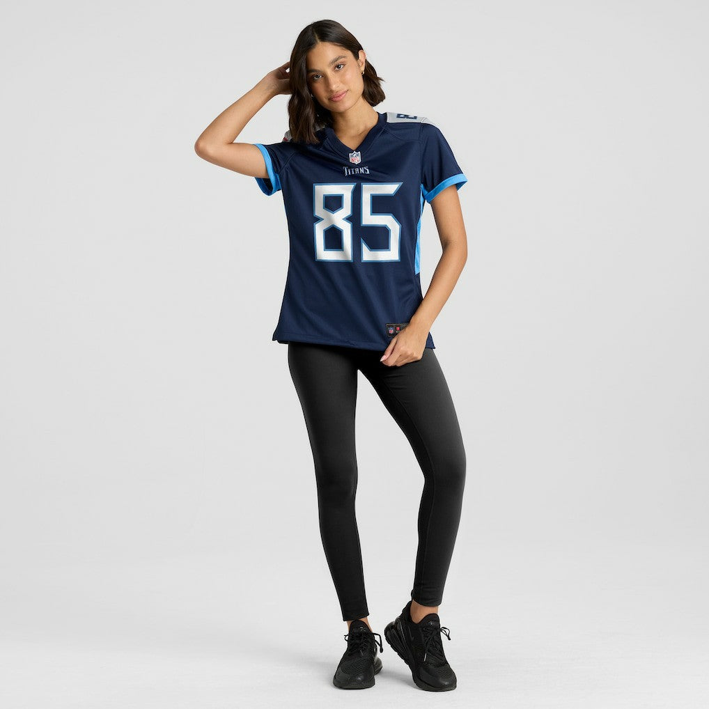 Derrick Mason Tennessee Titans Women's Game Retired Player Jersey Navy