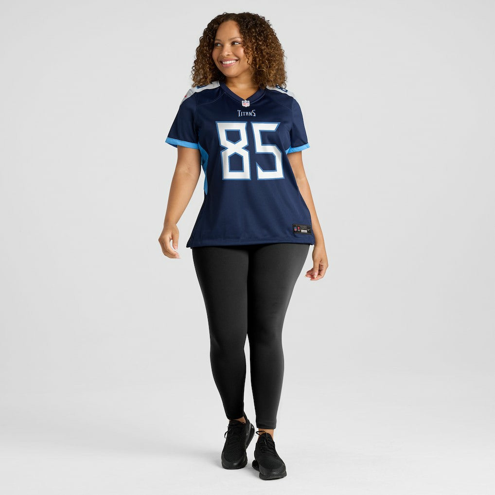 Derrick Mason Tennessee Titans Women's Game Retired Player Jersey Navy