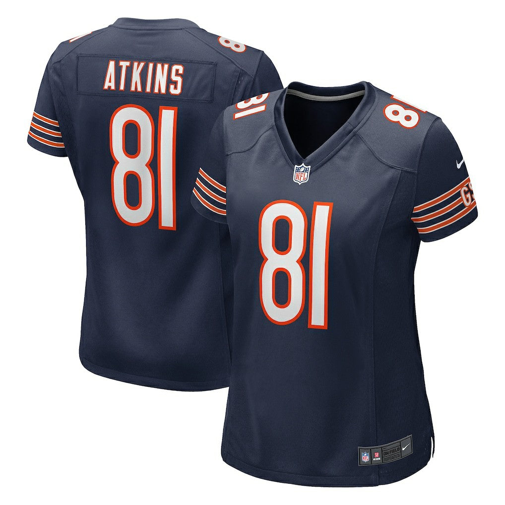 Doug Atkins Chicago Bears Women's Game Retired Player Jersey Navy