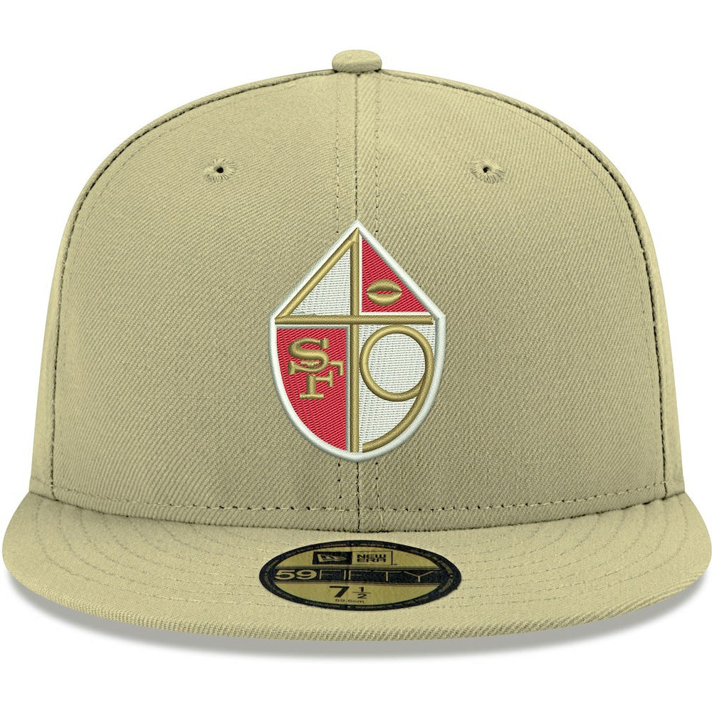 San Francisco 49ers New Era Omaha Throwback 59FIFTY Fitted Hat Gold