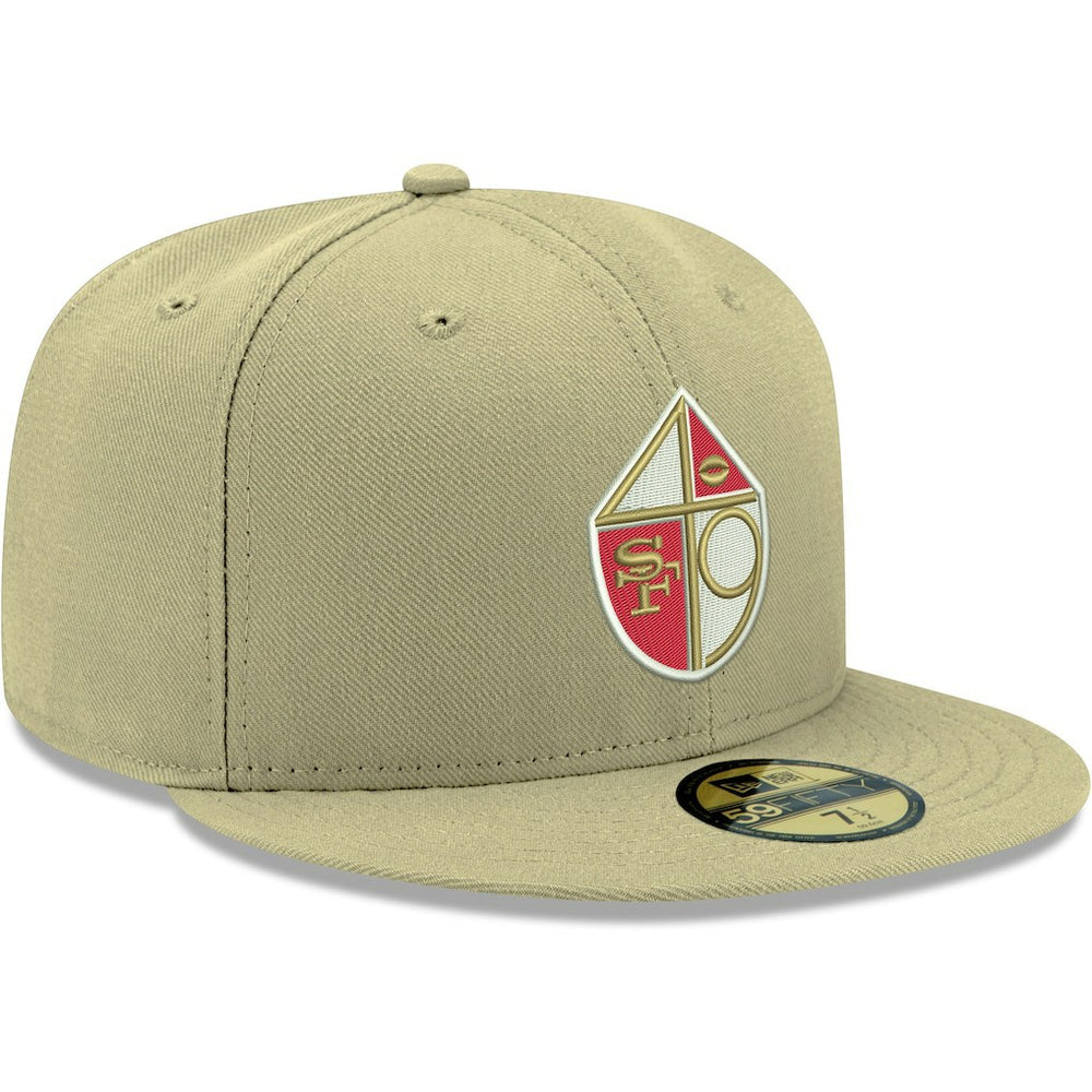San Francisco 49ers New Era Omaha Throwback 59FIFTY Fitted Hat Gold