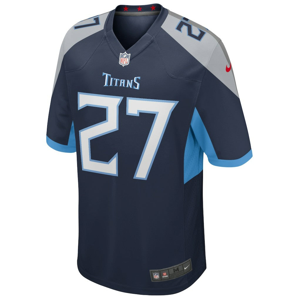 Eddie George Tennessee Titans Game Retired Player Jersey Navy