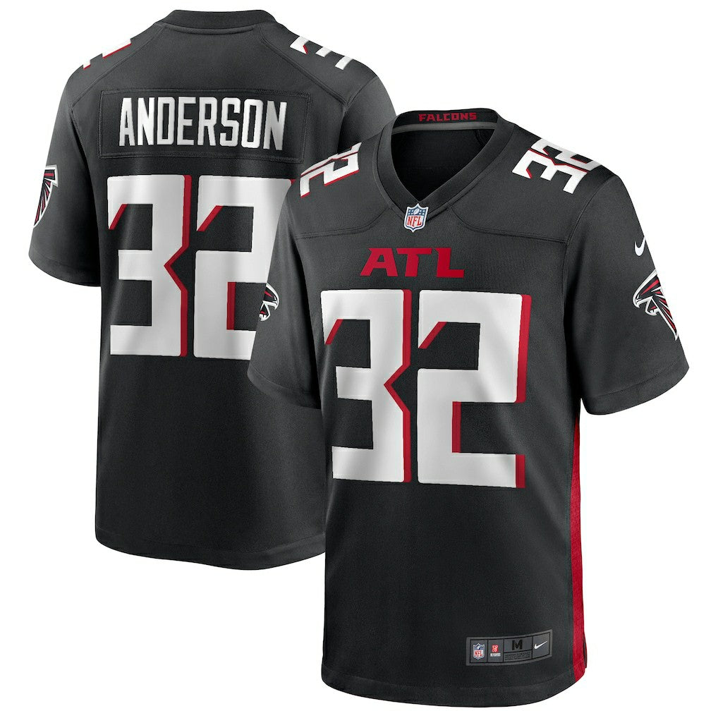 Jamal Anderson Atlanta Falcons Game Retired Player Jersey Black