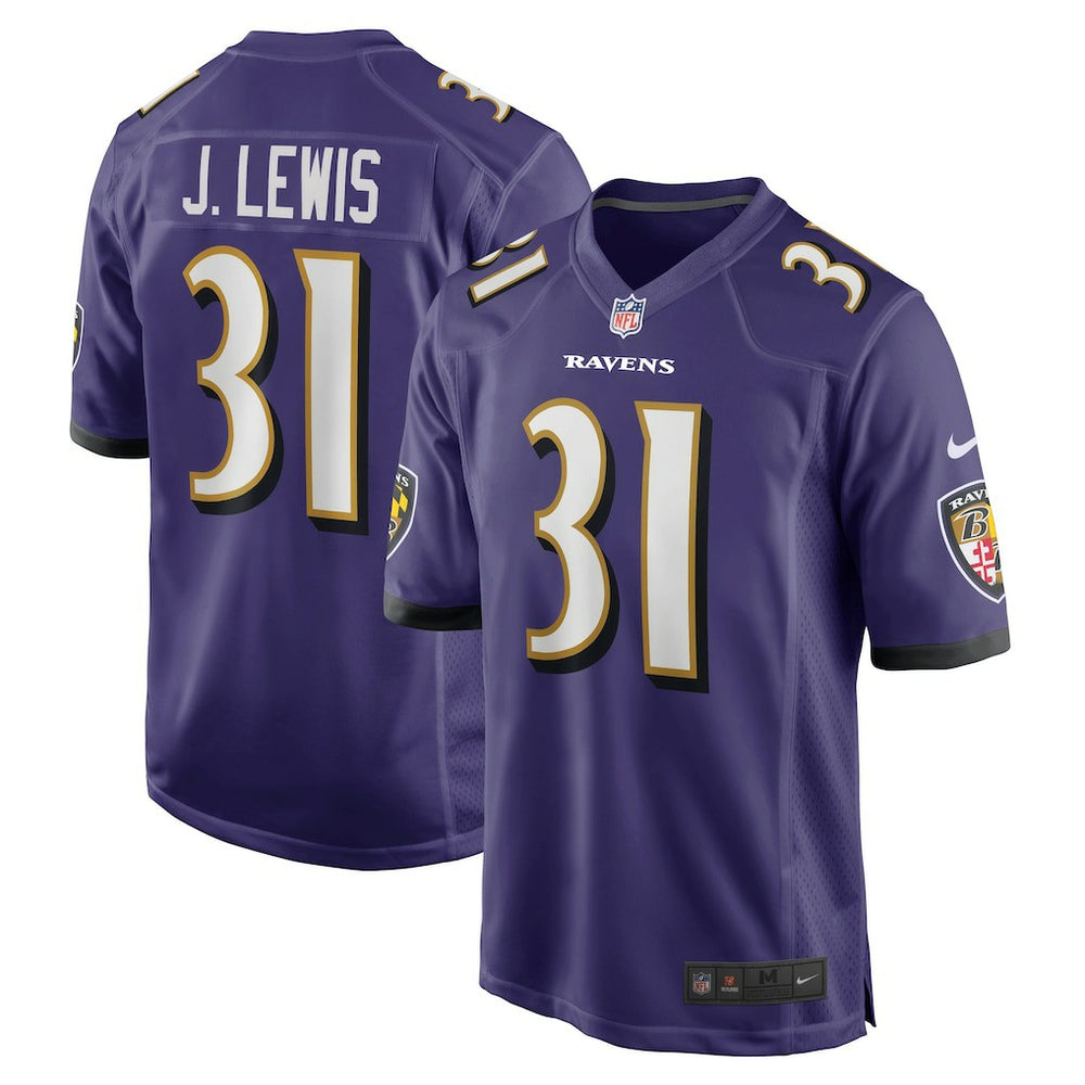 Jamal Lewis Baltimore Ravens Game Retired Player Jersey Purple