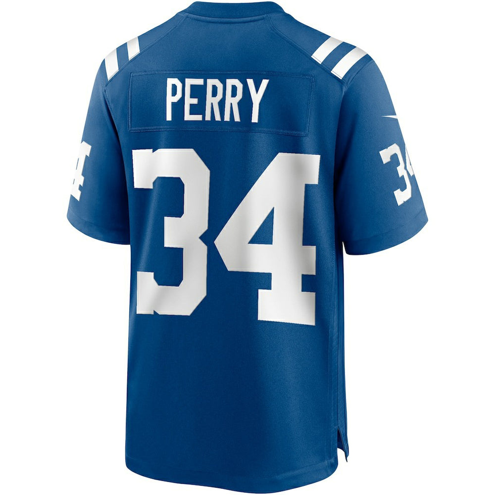 Joe Perry Indianapolis Colts Game Retired Player Jersey Royal