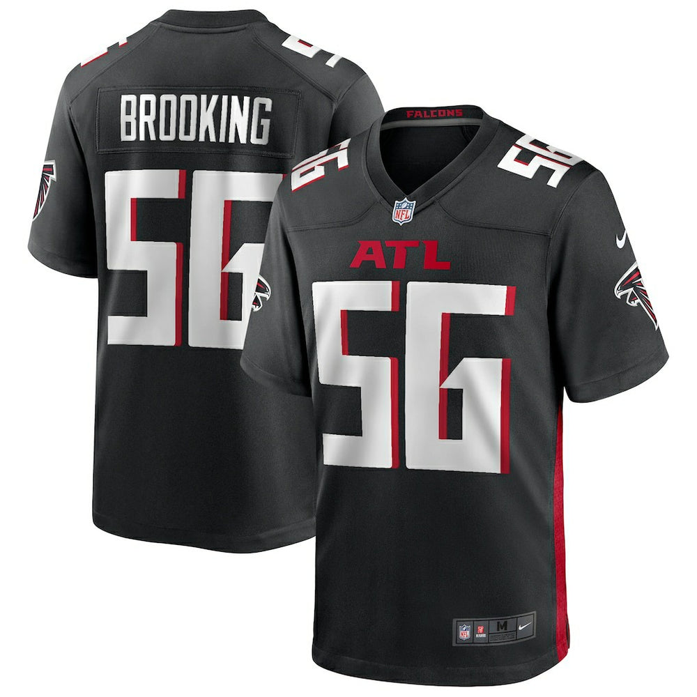 Keith Brooking Atlanta Falcons Game Retired Player Jersey Black