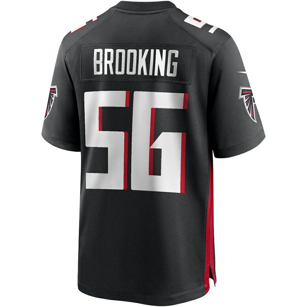 Keith Brooking Atlanta Falcons Game Retired Player Jersey Black