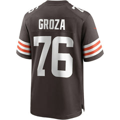 Lou Groza Cleveland Browns Game Retired Player Jersey Brown