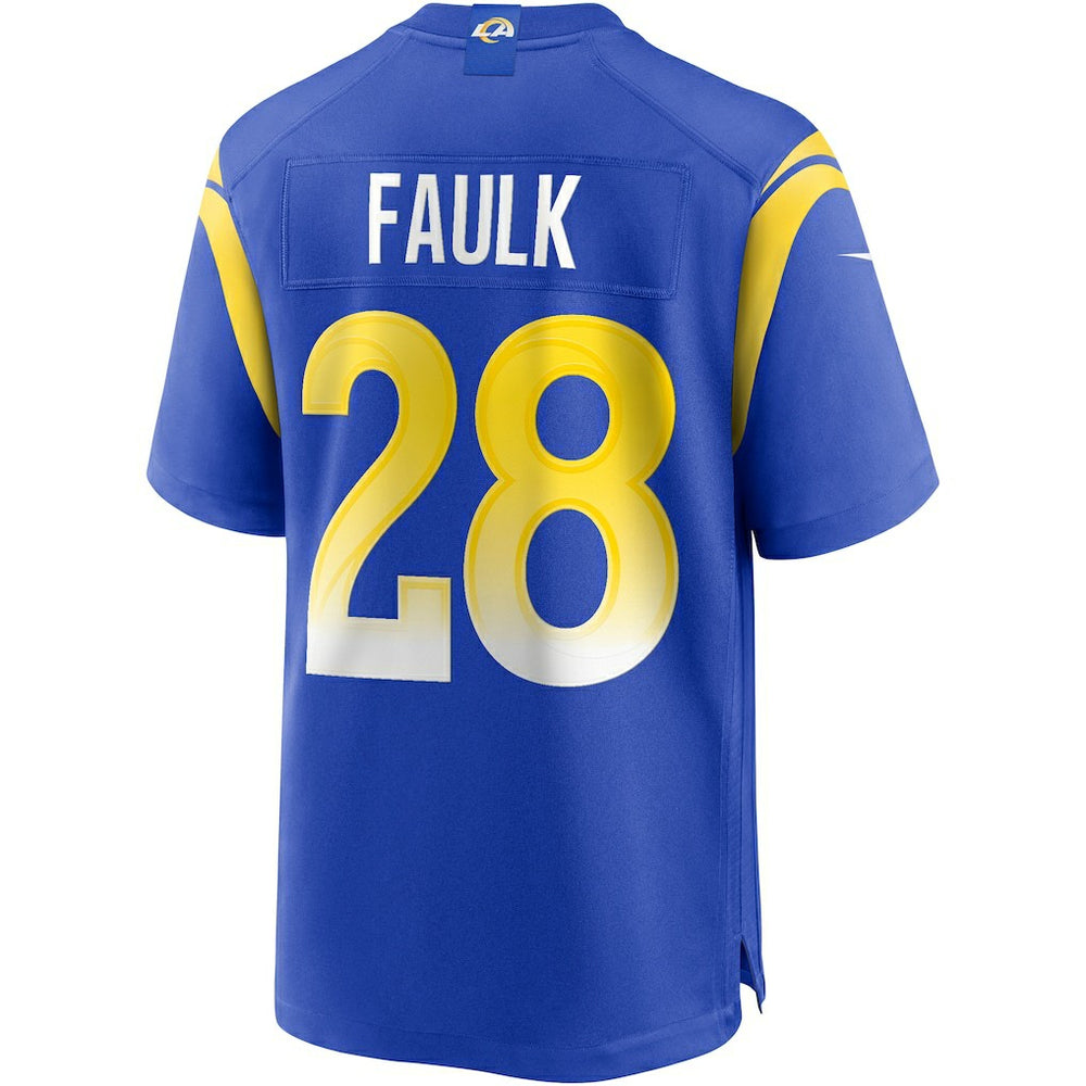 Marshall Faulk Los Angeles Rams Game Retired Player Jersey Royal